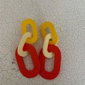 Colorful Linked Earrings